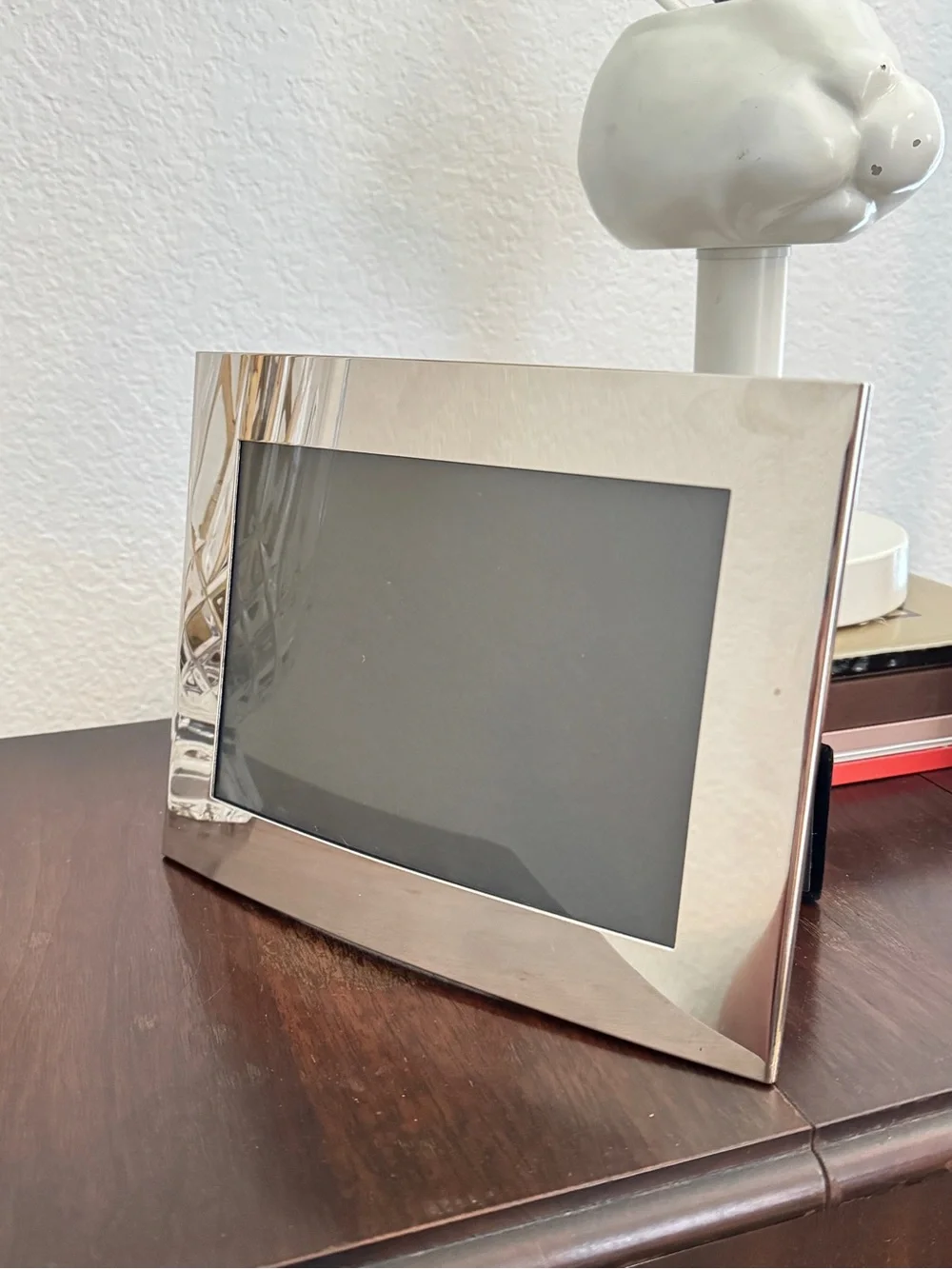 MCM Curved Photo-frame, Polished Stainless Steel